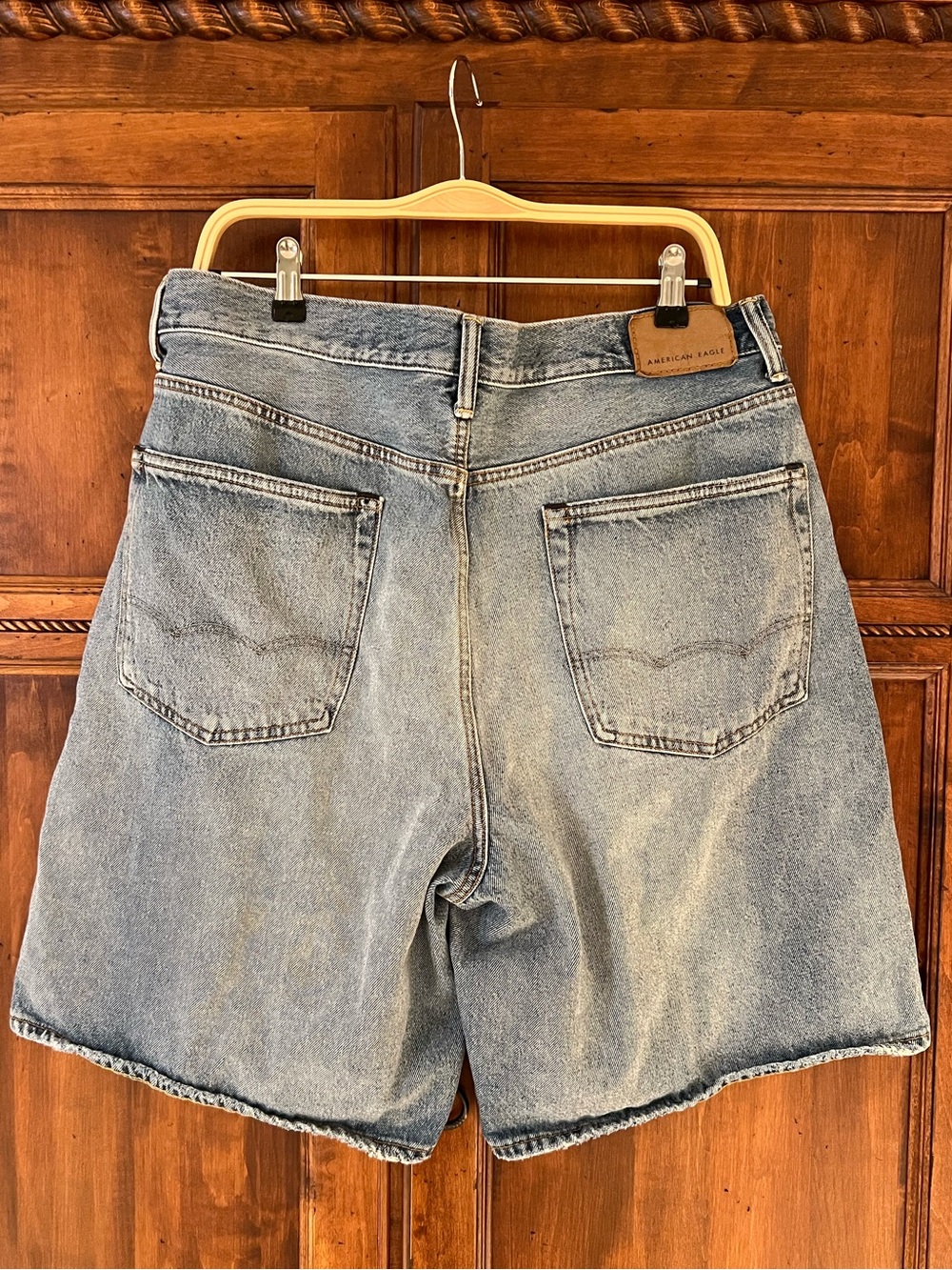NWOT American Eagle Baggy Jort | Denim Light Faded Washed | Size 34 - Picture 5 of 13